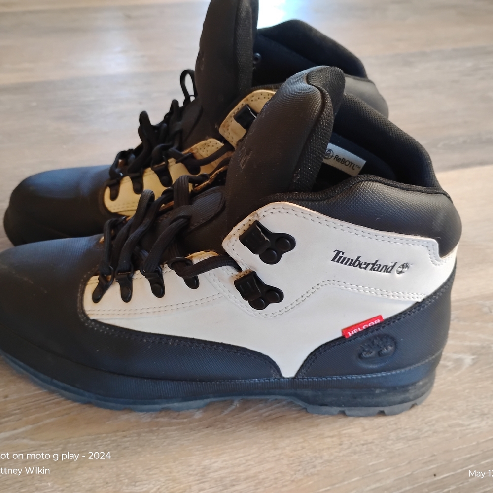 Timberland Black and White Snowboarding Boots